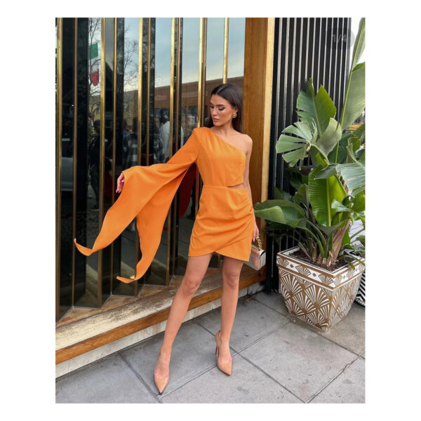 Dione Orange Dress