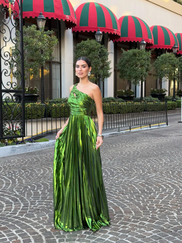 Saliha Metallic Dress - Image 2