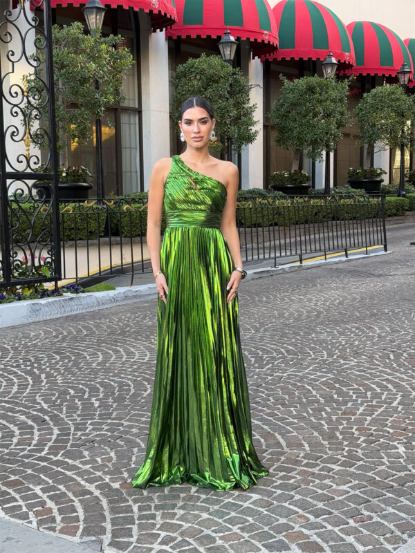 Saliha Metallic Dress - Image 3
