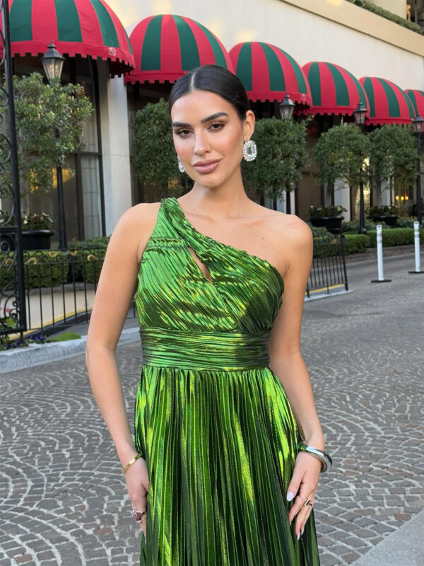 Saliha Metallic Dress - Image 4
