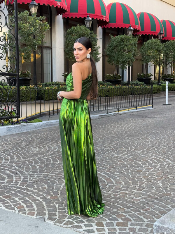 Saliha Metallic Dress - Image 5