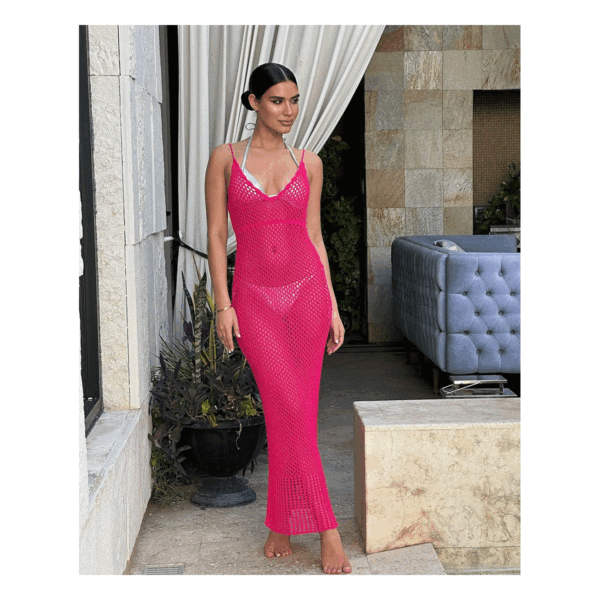 Kaia Hot Pink Cover-Up - Image 3