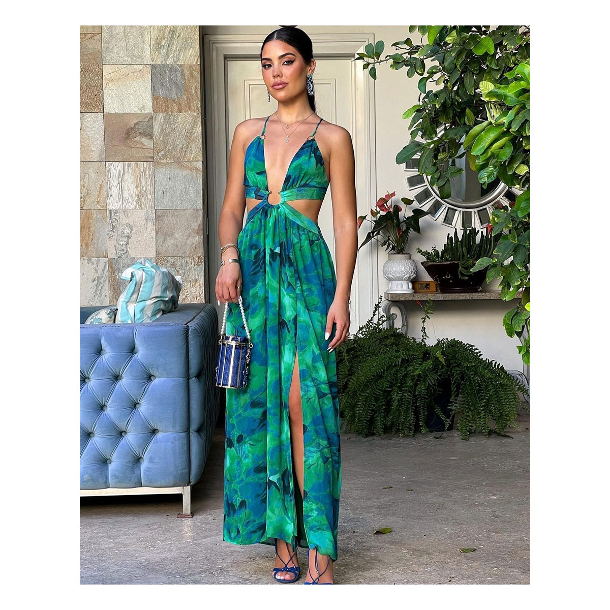 Vestido Verde Aitana Tie Dye - Tienda de Ropa en Línea