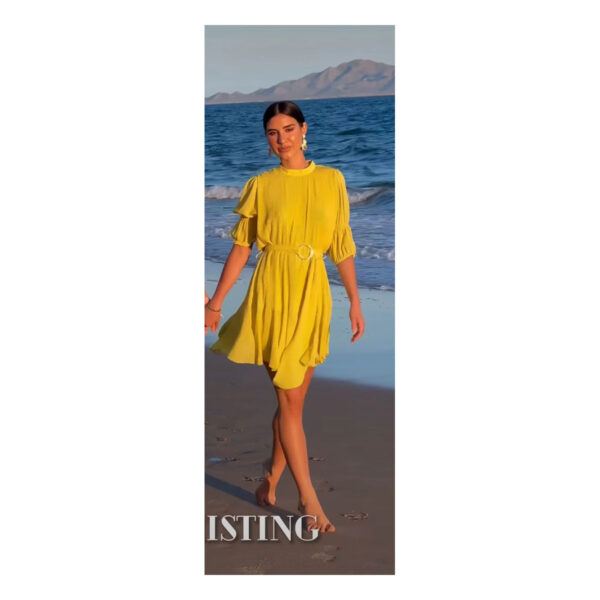 Vestido Amarillo Avila Mini - Image 3