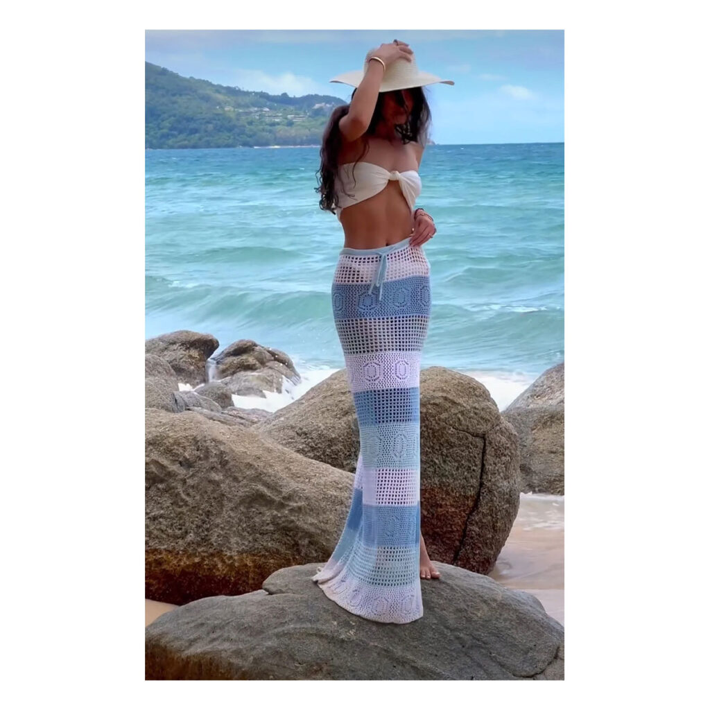 Falda Galilea White & Blue - Image 2