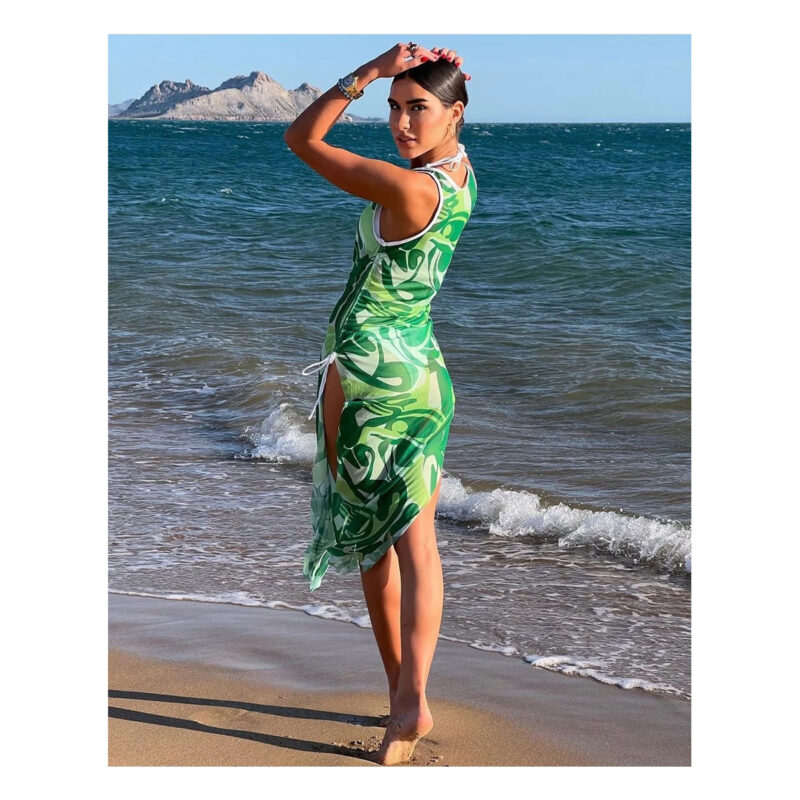 Set Traje de Baño Verde Lisa - Image 3