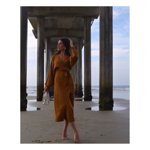 Vestido Cafe Pemma Camel