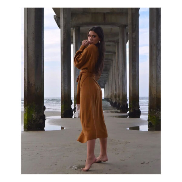 Vestido Cafe Pemma Camel - Image 3
