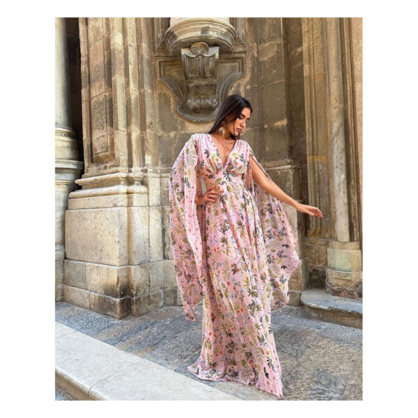 Vestido Rosa Norelia Floral - Image 2