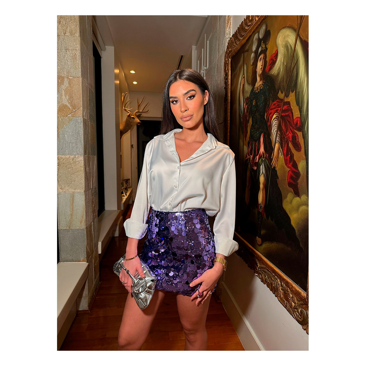 Falda Violeta Afton Tienda de Ropa en Línea