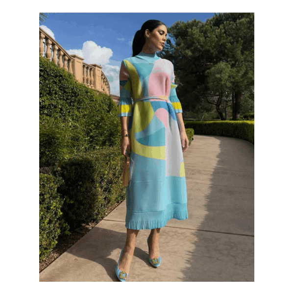 Calida Multicolor Midi Dress - Image 3